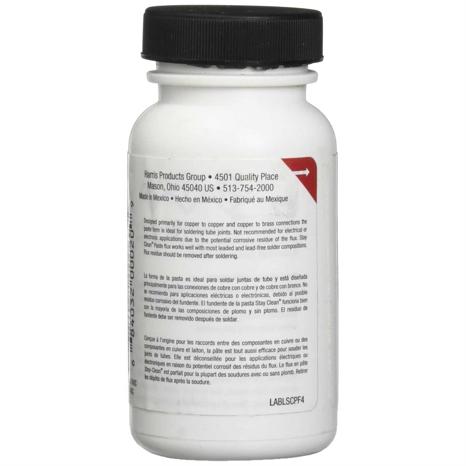 Harris SCPF4 Stay Clean Paste Soldering Flux - Image 5