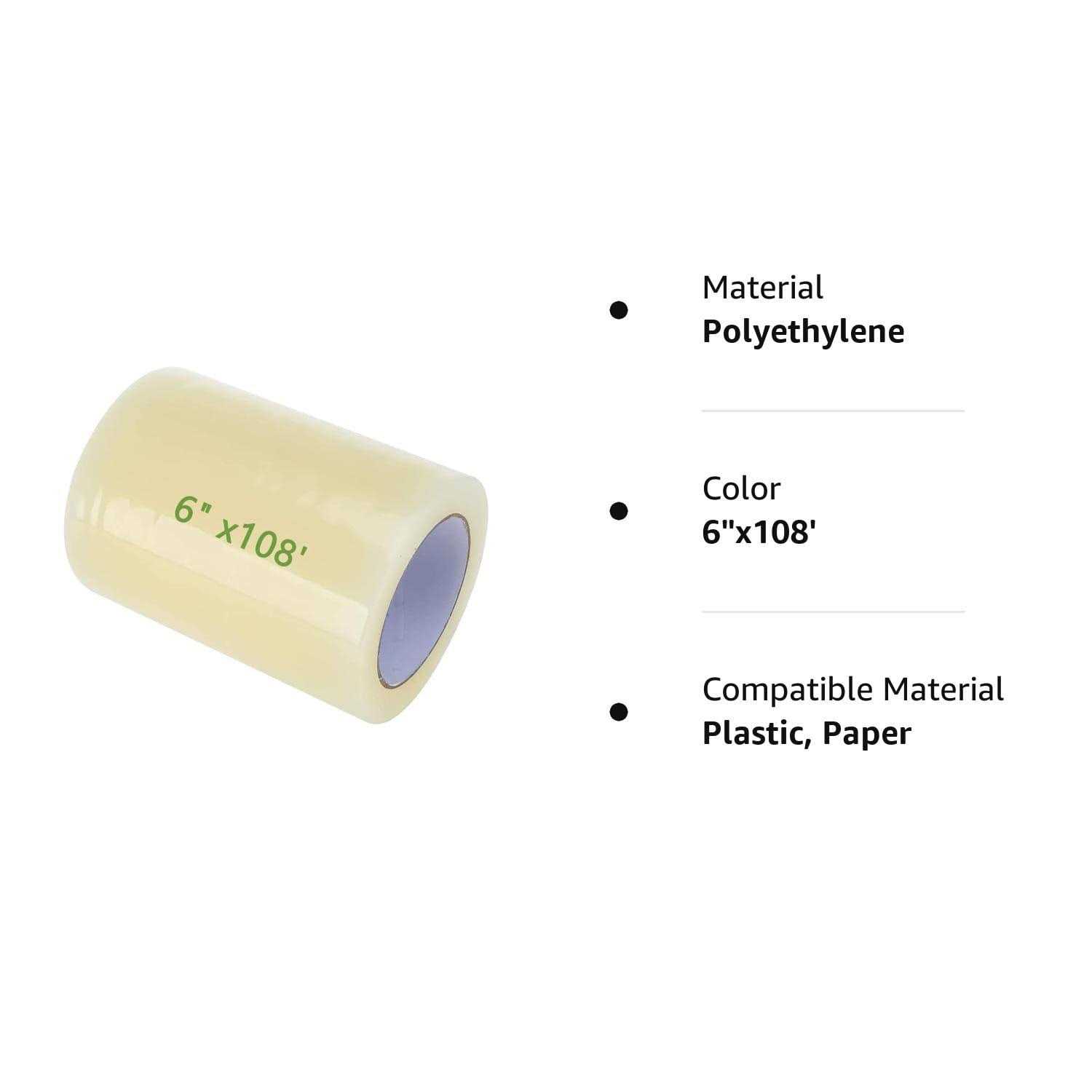 6 x108' Greenhouse Tape Heavy Duty Greenhouse Plastic 6 mil Repair Tape Farm Supply to Repair Rip Clear Poly Film Sheeting Permanent Resistant UV - Image 3