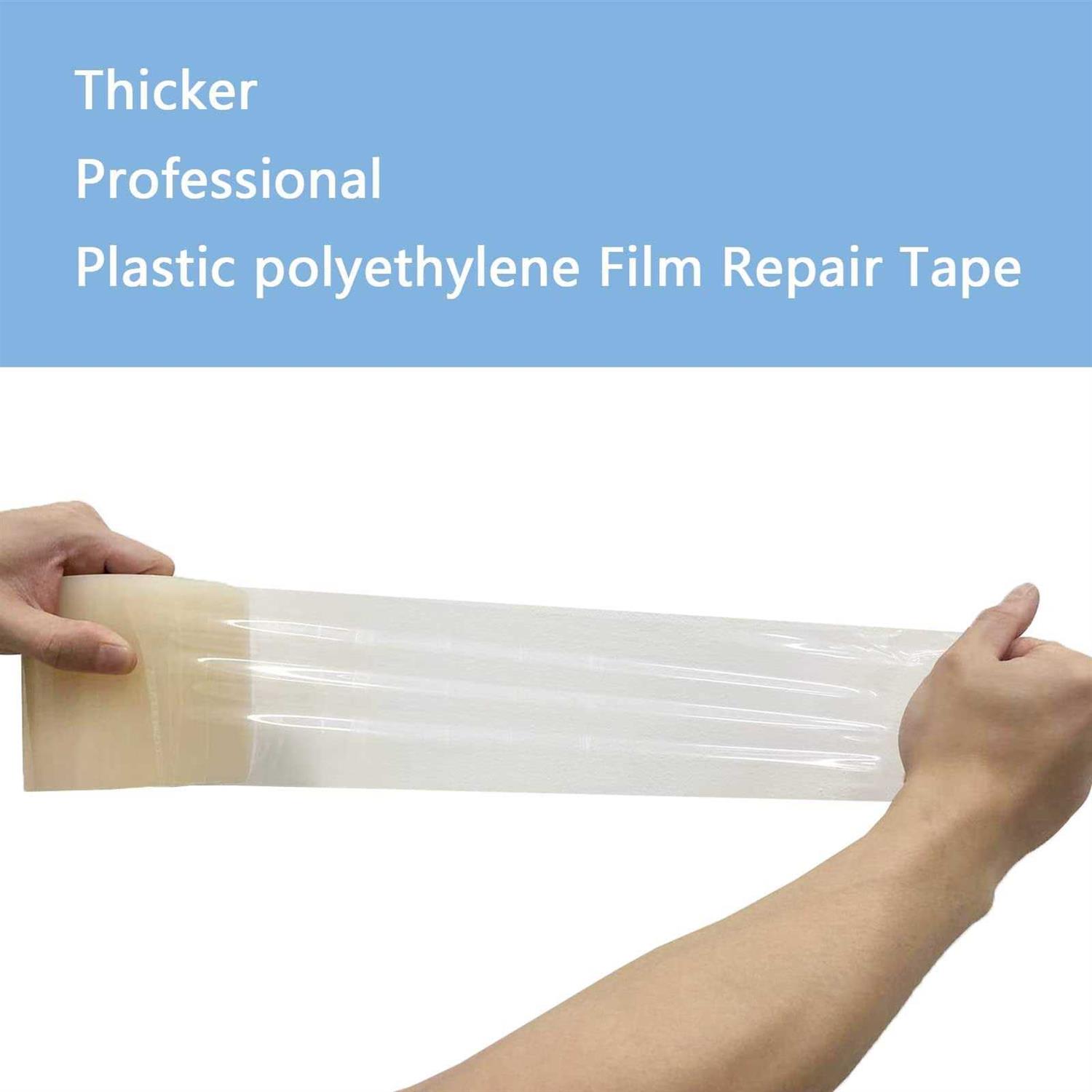 6 x108' Greenhouse Tape Heavy Duty Greenhouse Plastic 6 mil Repair Tape Farm Supply to Repair Rip Clear Poly Film Sheeting Permanent Resistant UV - Image 5