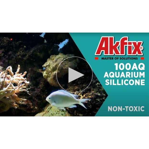 Akfix 100aq Aquarium Safe Silicone Sealant Waterproof Bond to Glass - Image 5