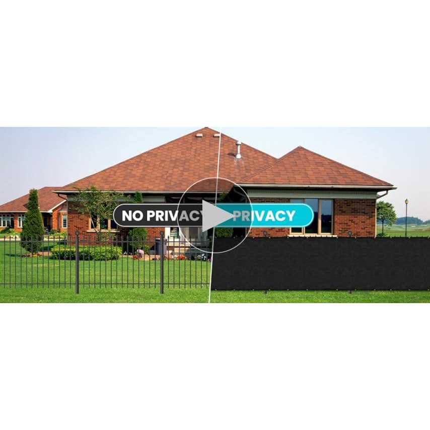 ARC USA 4' x 50' Privacy Screen Fence 180 GSM Heavy Duty 90% Blockage Windscreen Mesh Shade Net Cover for Wall Garden Yard Chain Link Fence Privacy - Image 4