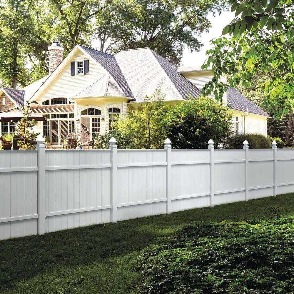 Veranda 6 ft. H x 6 ft. W White Vinyl Windham Fence Panel - Image 4