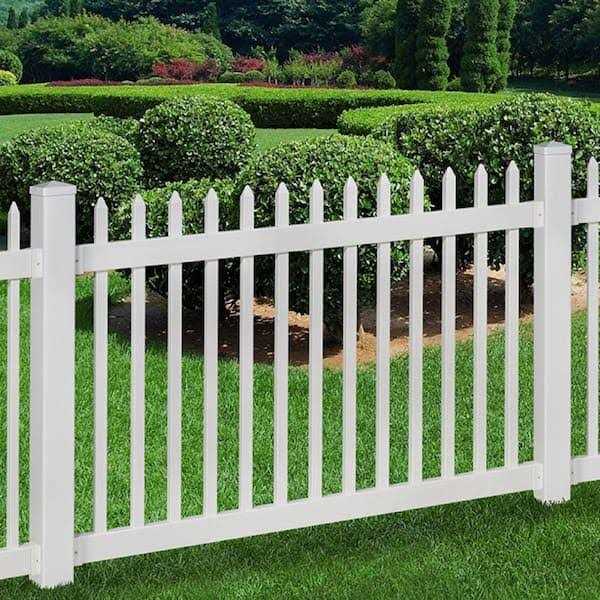 WamBam Fence No-Dig Permanent 4 ft. x 6 ft. Nantucket Vinyl Picket Fence Panel with Post and Anchor Kit - Image 3