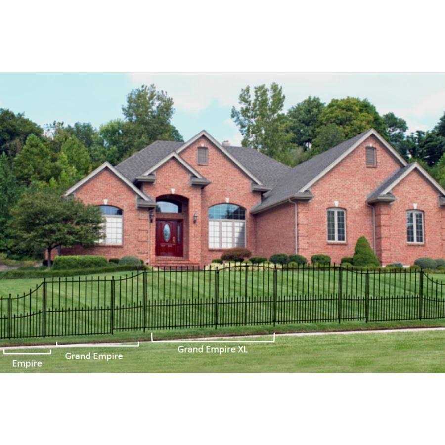 YARDLINK Grand Empire XL 4-ft H x 4-ft W Powder-coated Steel Spaced Picket Pressed-point Decorative Fence Gate 504087 - Image 3