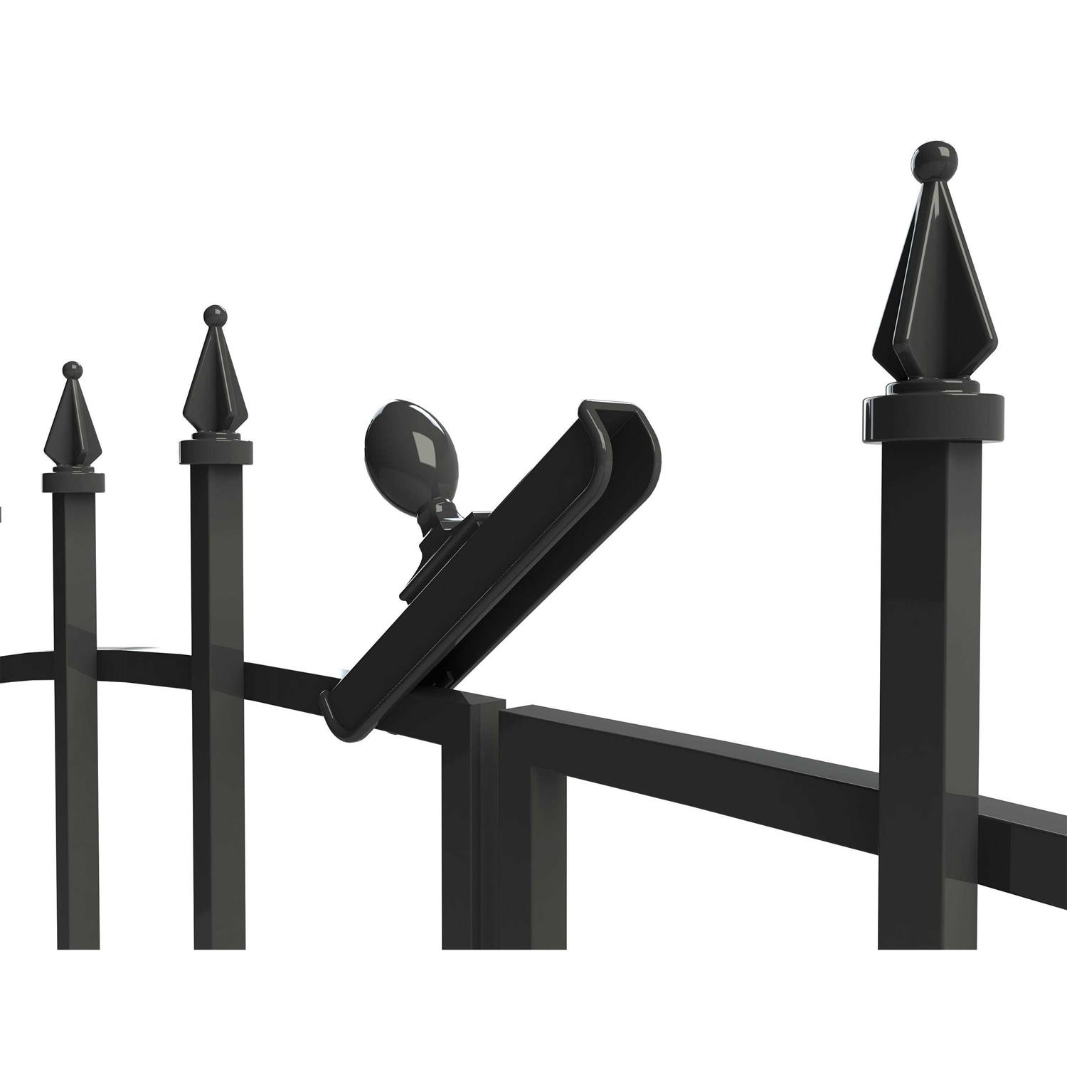 YARDLINK Grand Empire XL 4-ft H x 4-ft W Powder-coated Steel Spaced Picket Pressed-point Decorative Fence Gate 504087 - Image 5