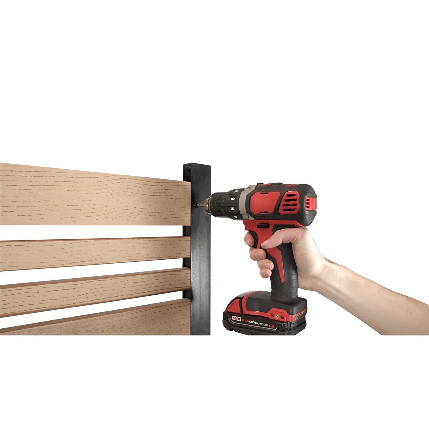 Enclo Privacy Screens 6ft Florence Freestanding WoodTek Vinyl Outdoor Privacy Screen and Planter Box Kit - Image 5