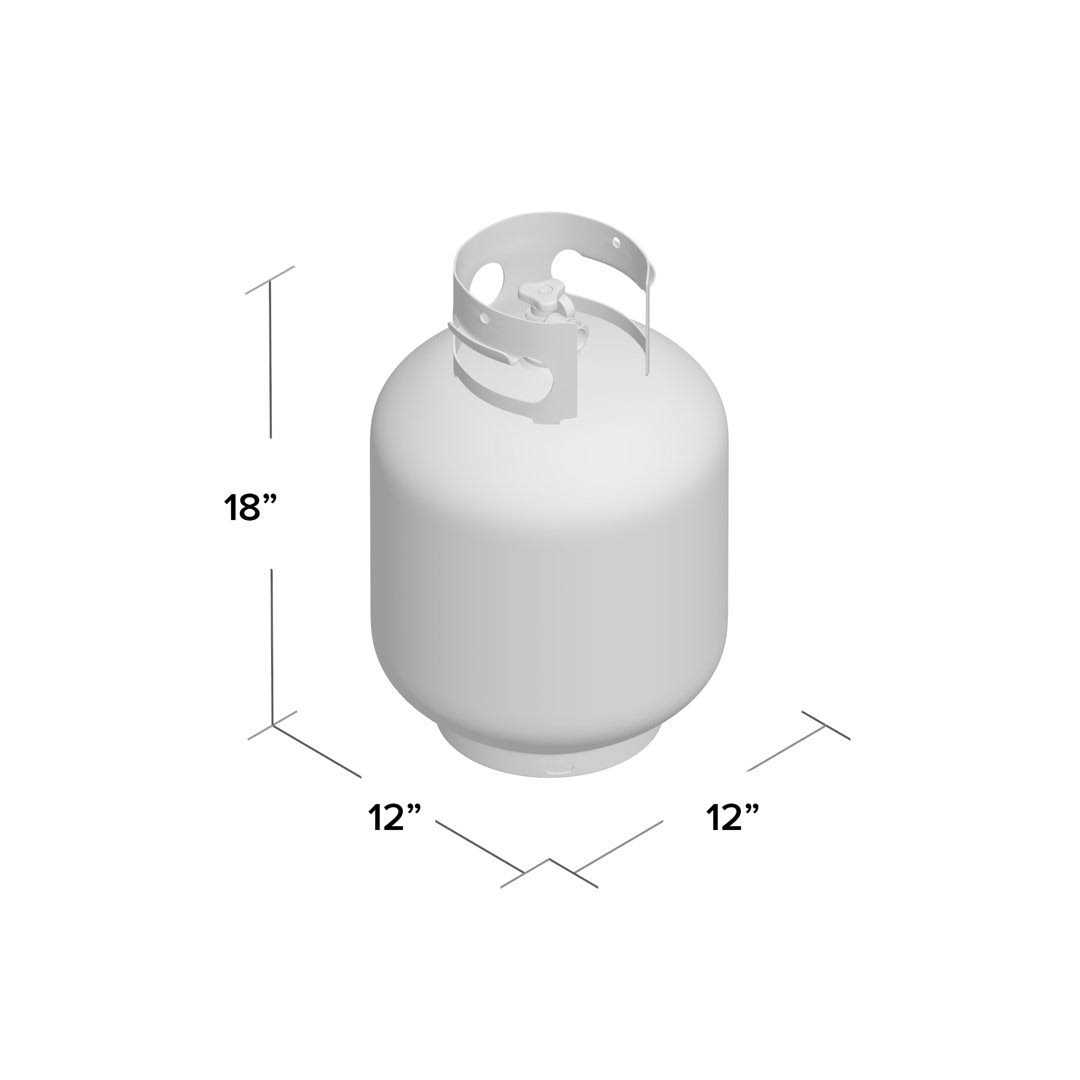 Flame King 20 lb Propane Cylinder with Built-in-Gauge Steel Propane Tank - Image 4