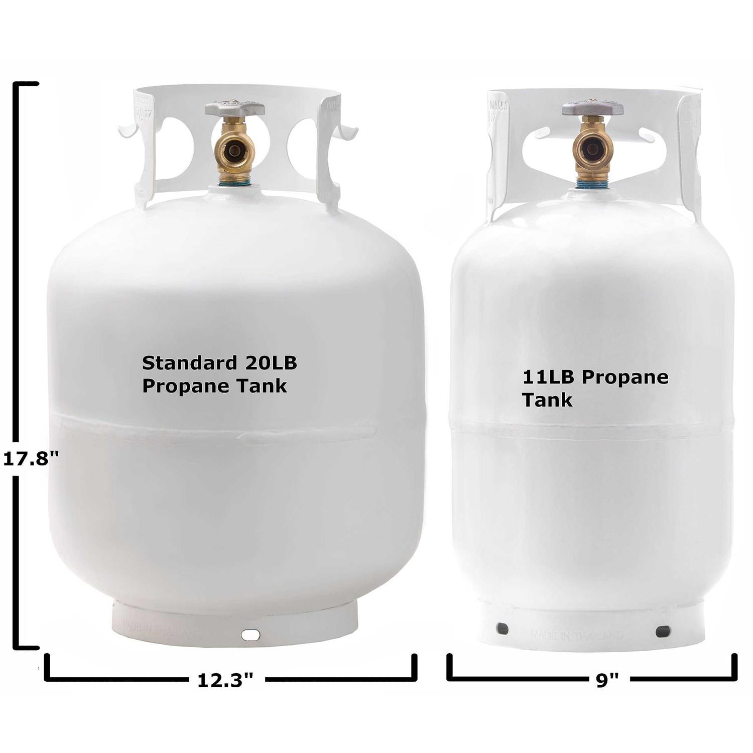 Flame King YSN10LBa 11 Pound Propane Tank Cylinder with Type 1 OPD Valve - Image 3