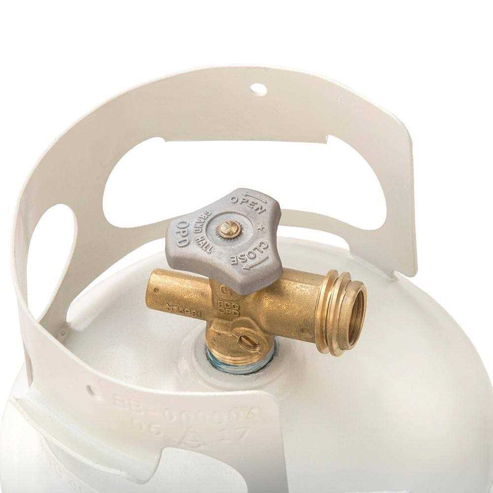 Flame King 30 lbs. Empty Propane Cylinder with Overfill Protection Device Valve - Image 3