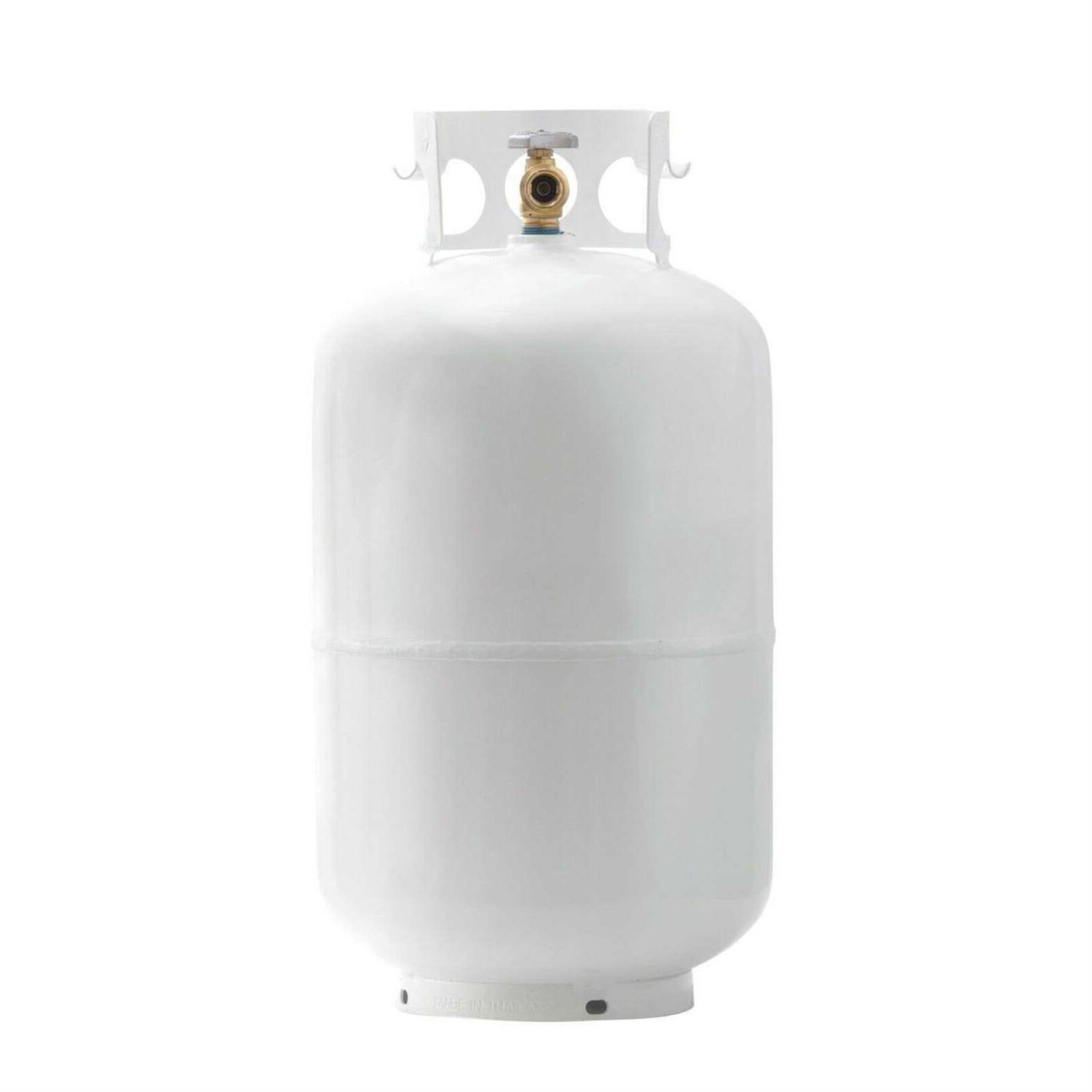 Flame King 30 lbs. Empty Propane Cylinder with Overfill Protection Device Valve - Image 5