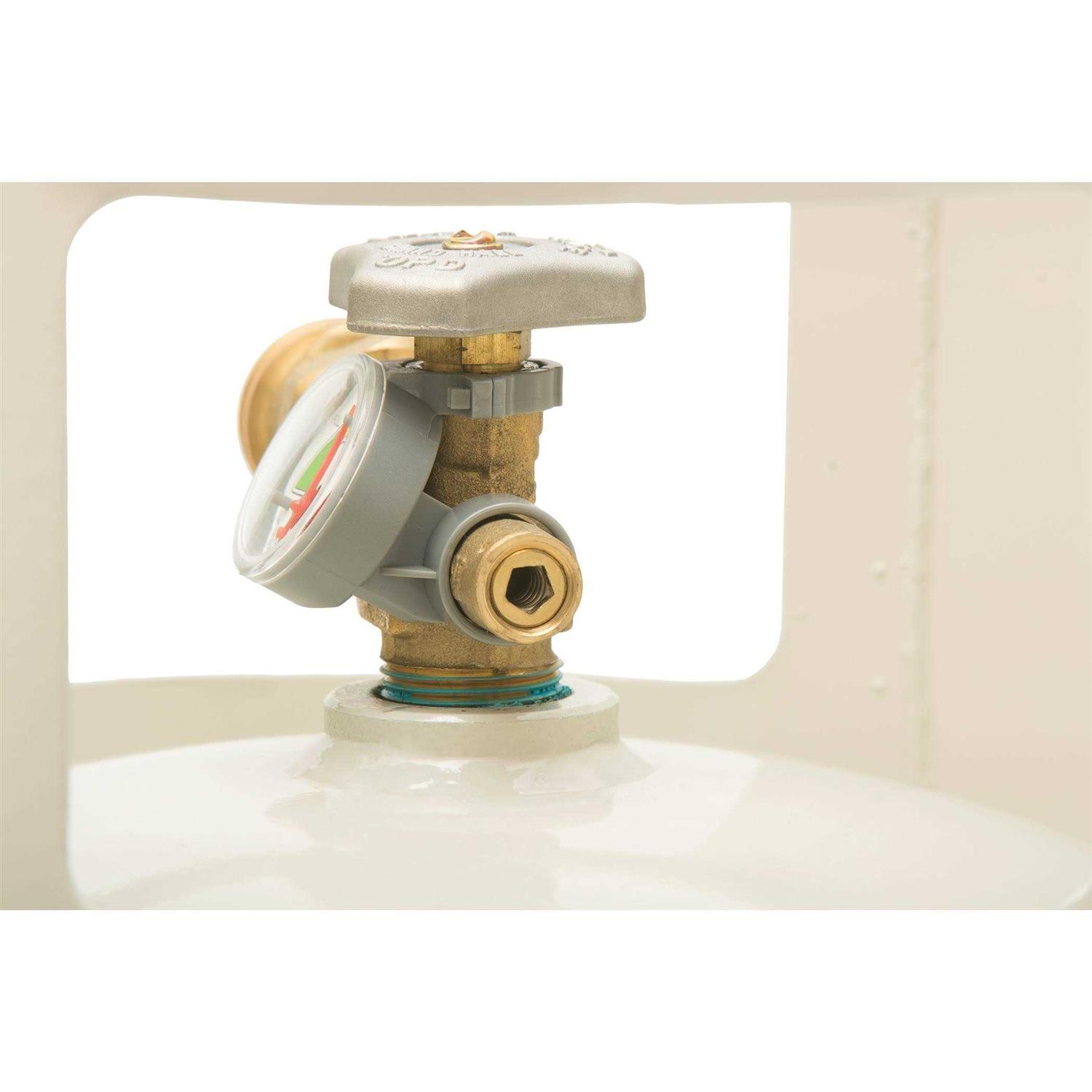 Flame King YSN201BT Steel Floor Buffer Cylinder Propane Tank with Vapor Valve and Level Gauge - Image 3