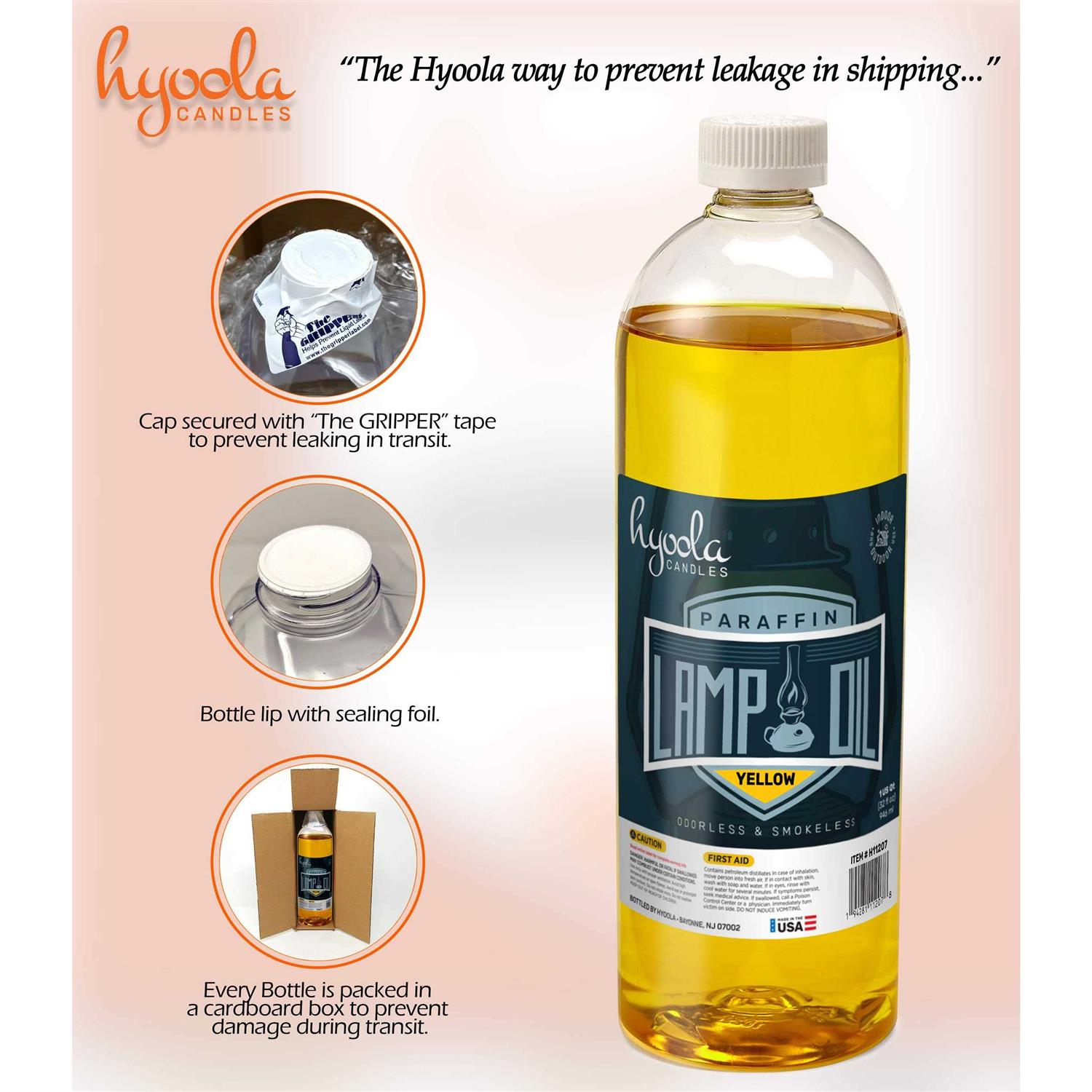 Hyoola Liquid Paraffin Lamp Oil Smokeless, Odorless, Ultra Clean Burning Fuel for Indoor and Outdoor Use - Image 4