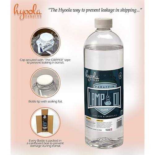 Hyoola Liquid Paraffin Lamp Oil Smokeless, Odorless, Ultra Clean Burning Fuel for Indoor and Outdoor Use - Image 4