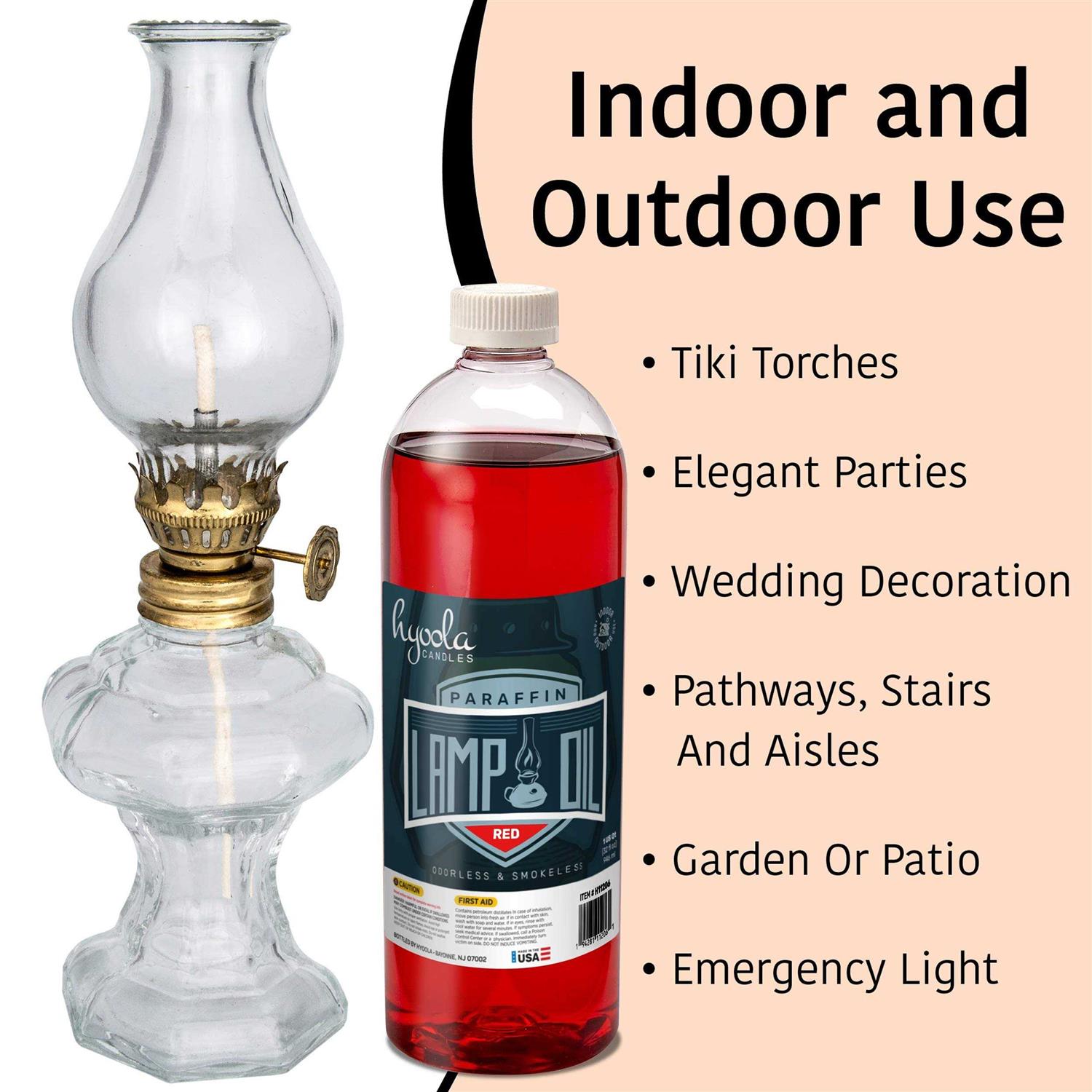Hyoola Liquid Paraffin Lamp Oil Smokeless, Odorless, Ultra Clean Burning Fuel for Indoor and Outdoor Use - Image 3