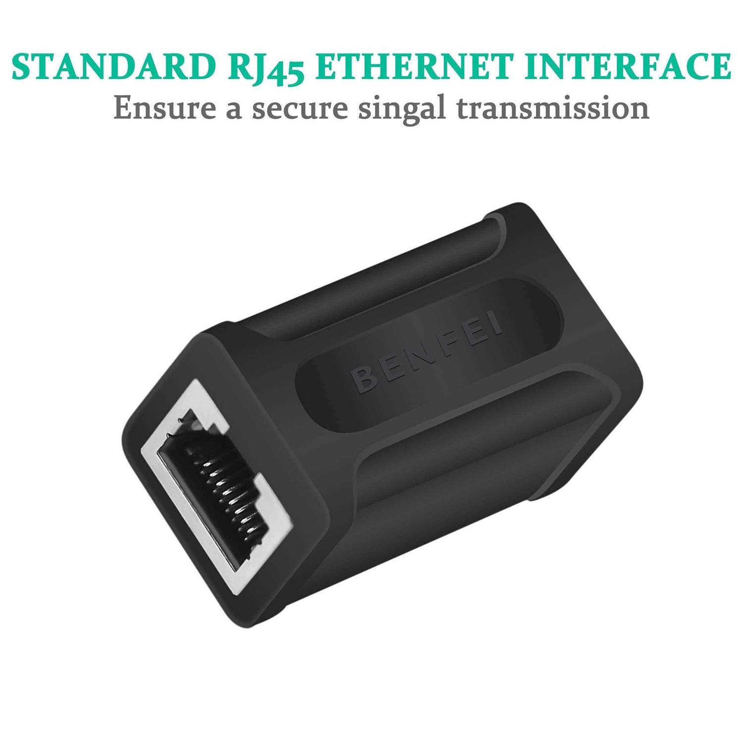 BENFEI RJ45 Inline Coupler Cat7 Cat6 Cat5e Ethernet Coupler Female to Female - Image 4