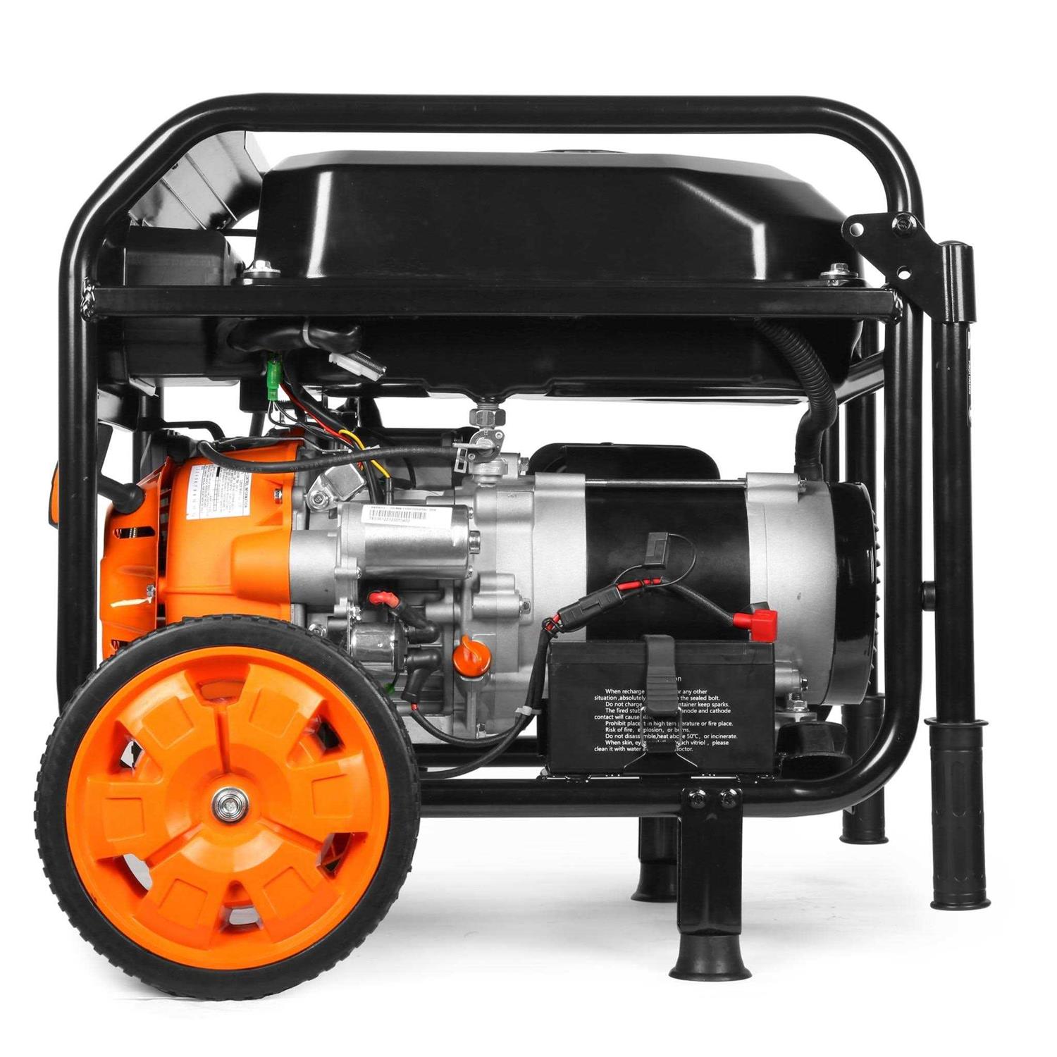 WEN 5600-Watt Portable Generator, Electric Start, 224cc, Transfer-Switch and RV-Ready with CO Shutdown Sensor - Image 4