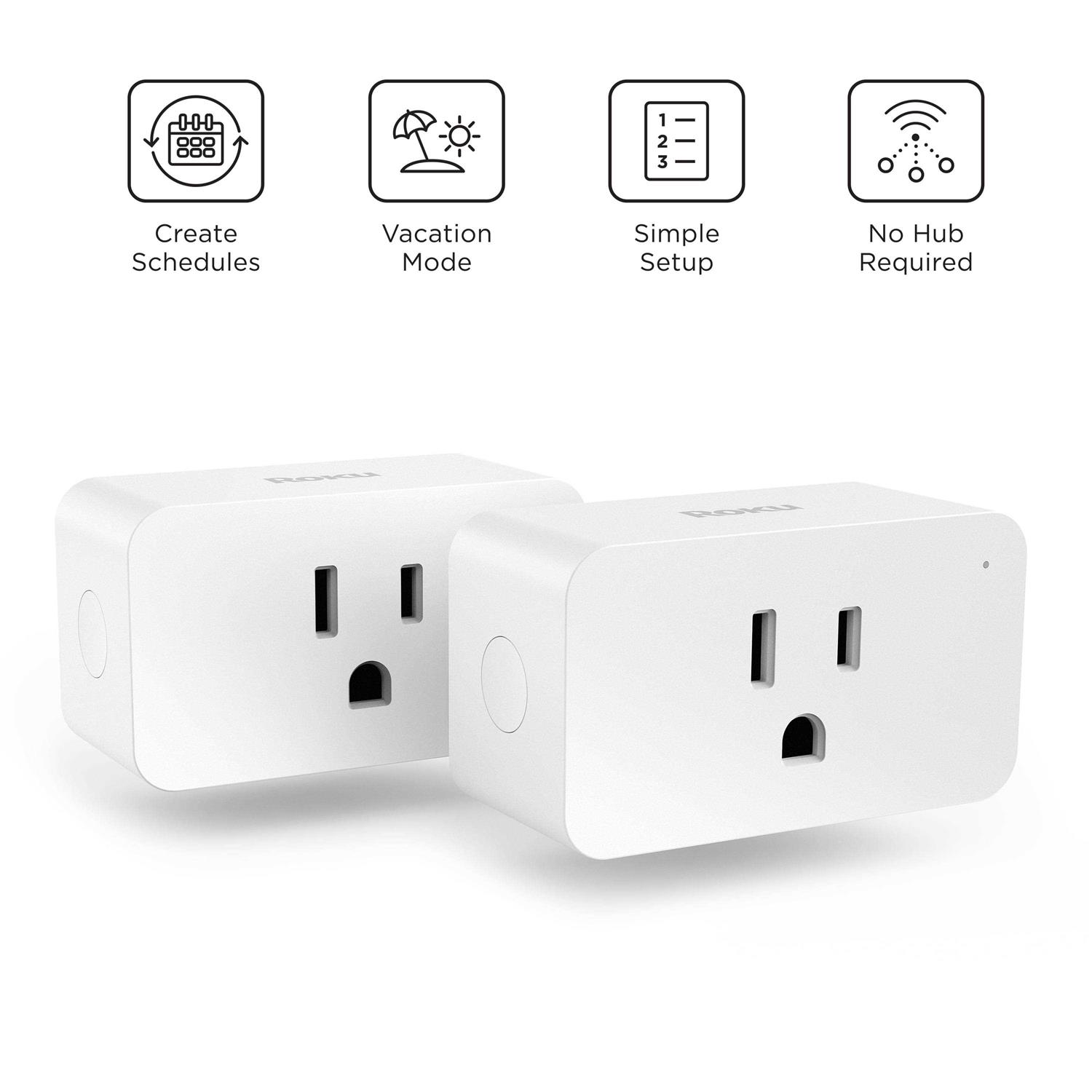 Roku Smart Home Indoor Smart Plug SE with Custom Scheduling - Image 2