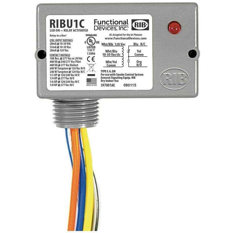 Functional Devices RIB RIBU1C Pilot Relay - Image 3