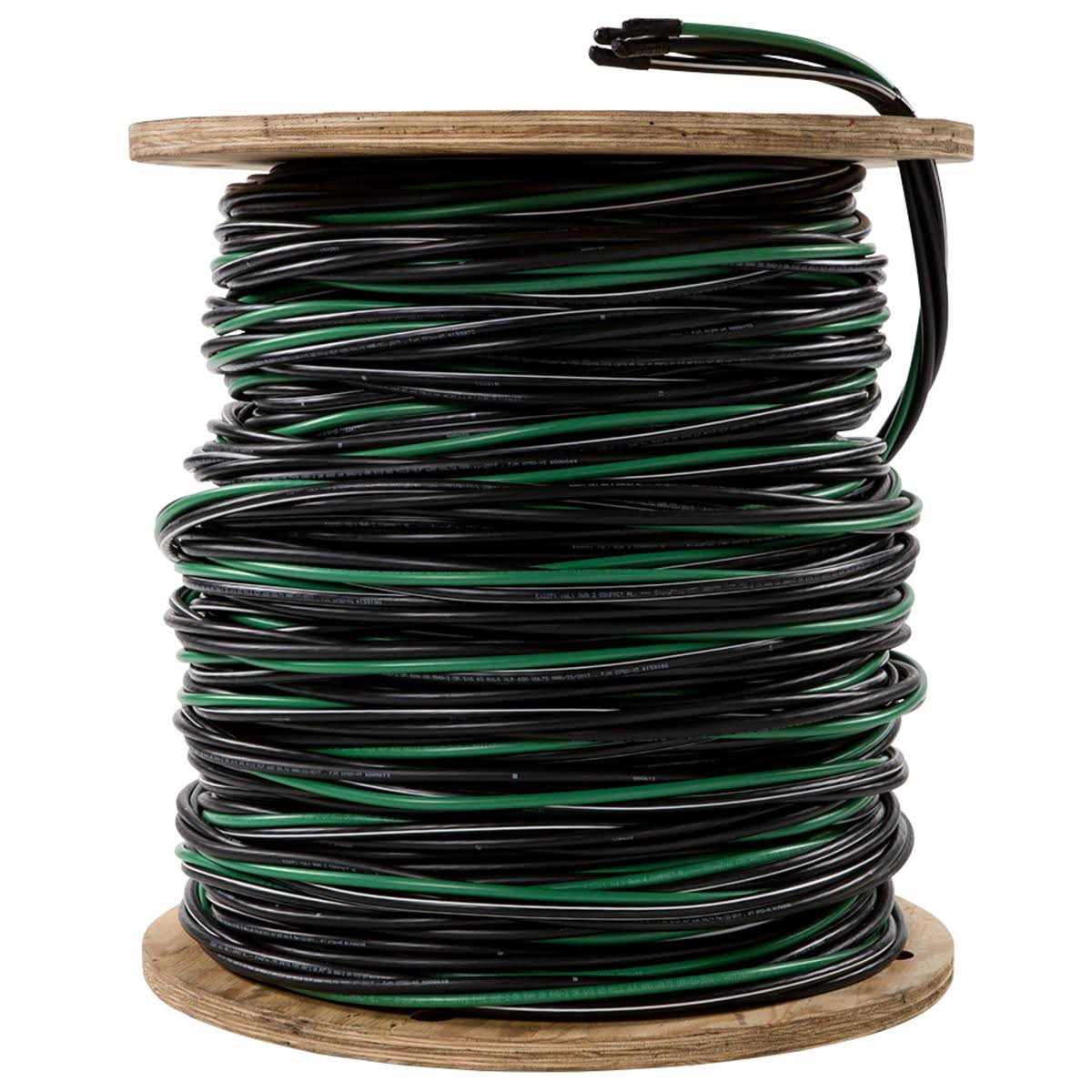 Southwire 500 ft. 2-2-2-4 Black Stranded Al MHF USE-2 Cable