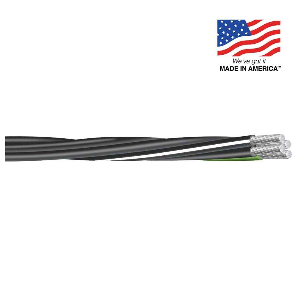 Southwire 500 ft. 2-2-2-4 Black Stranded Al MHF USE-2 Cable - Image 3