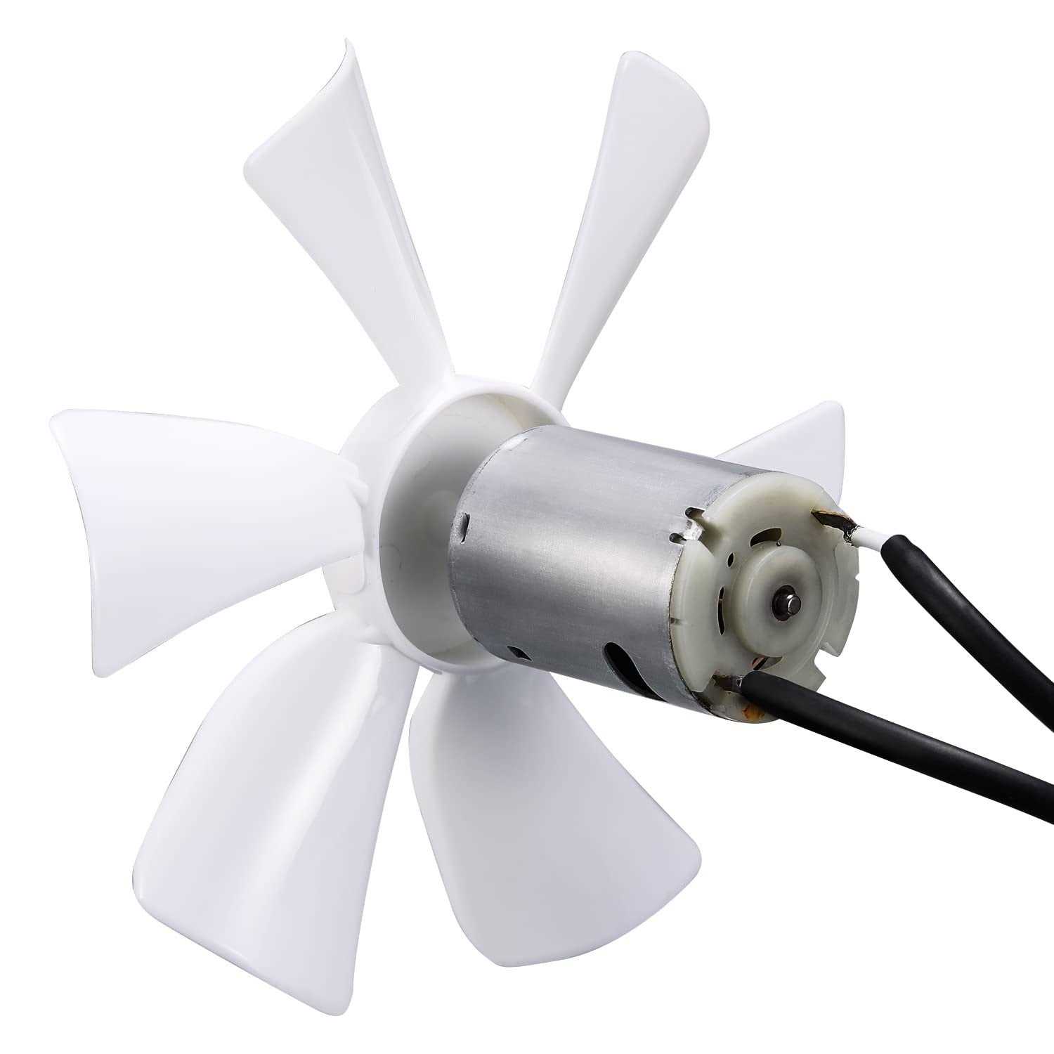 6 Replacement White RV Vent Fan Blade with 12V D-Shaft RV Vent Motor,Compatible with Heng's - Image 4
