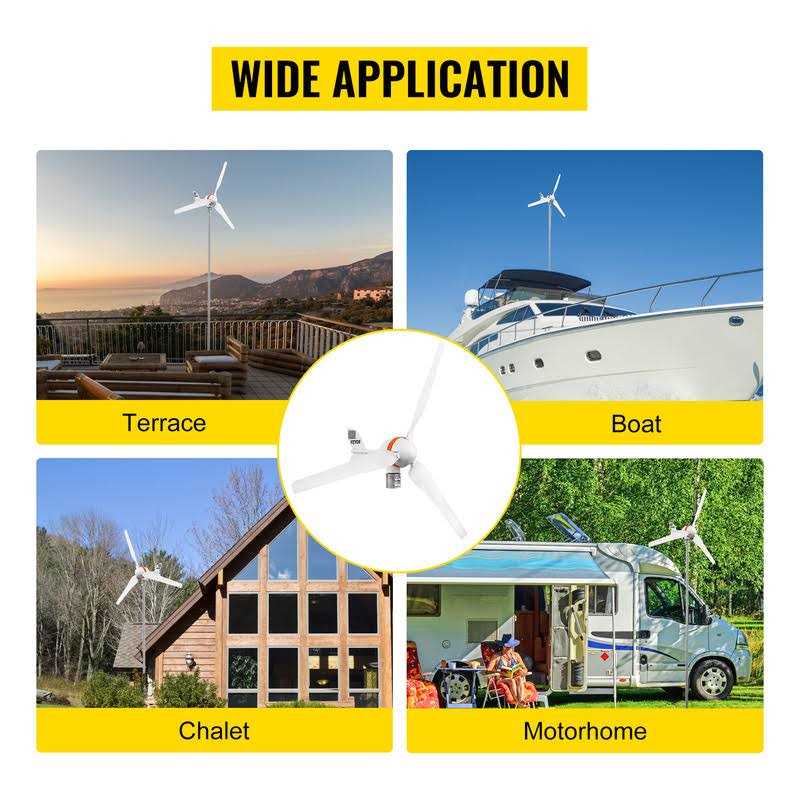 VEVOR Wind Turbine Generator 400-Watt 12-Volt/AC Wind Turbine Kit 3 Blades Wind Power Generator with MPPT Controller - Image 3