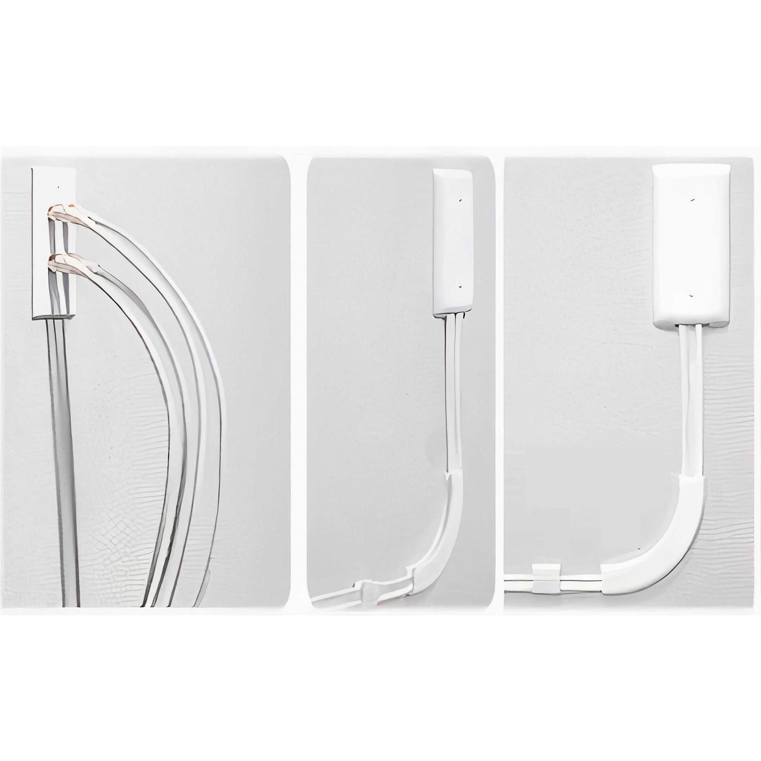 Sleek Socket 1-Gang Wall Plate with Adhesive Cable Management Kit Coax Only - Image 3