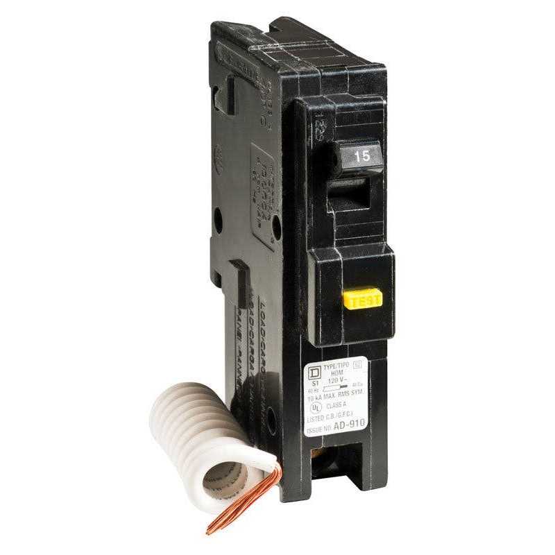 Square D Homeline 15 Amp Single-Pole GFCI Circuit Breaker - Image 3