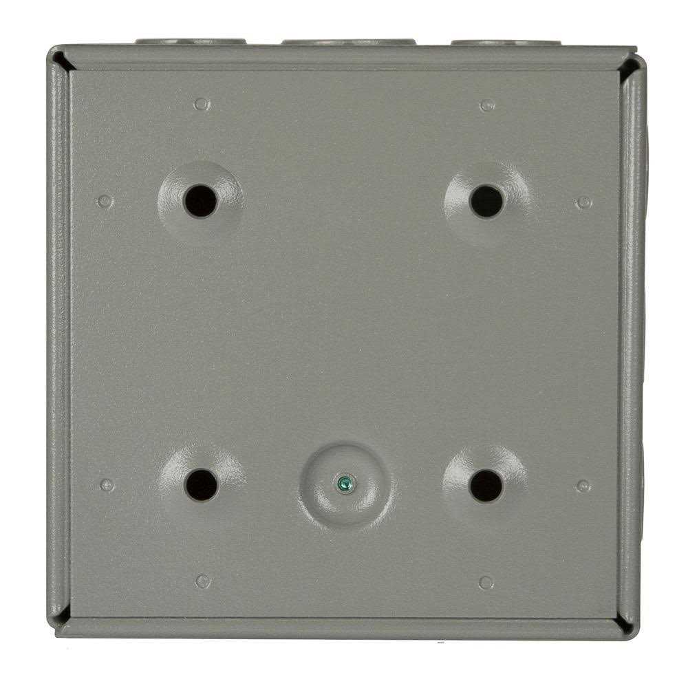 Wiegmann 8 inH x 8 inW x 4 Ind Metallic Enclosure, Gray, Knockouts: Yes, Screws Closure Method - SC080804 - Image 4