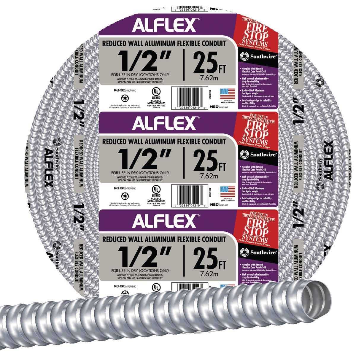 Southwire Alflex 55082121 Flexible Conduit