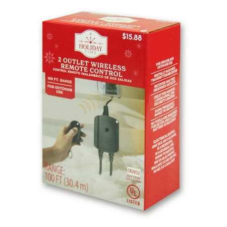 Holiday Time 2-outlet Wireless Remote Control