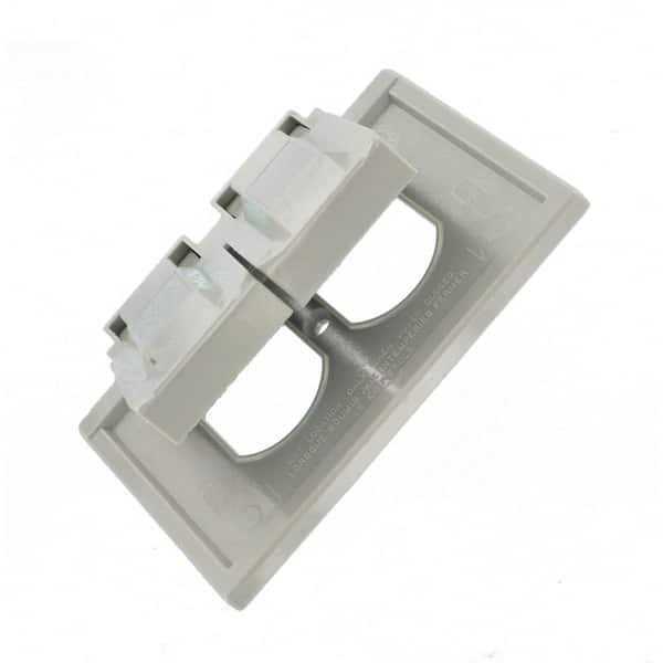 Leviton 4976-GY 1 Gang Weatherproof Duplex Receptacle Cover - Image 2
