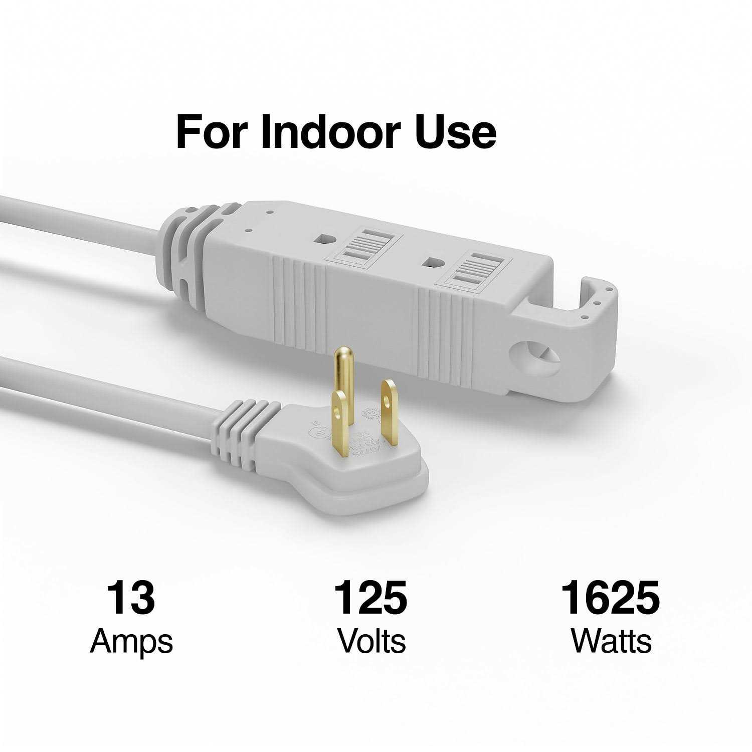 Staples 25' Extension Cord 3-Outlet with Safety Covers - Image 2
