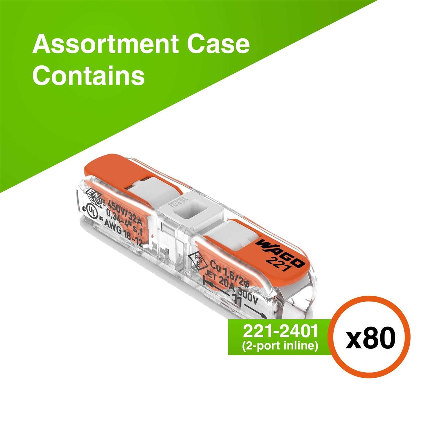 New Age America WAGO 221-2401 Inline Splicing Wire Connectors Pack - Image 3