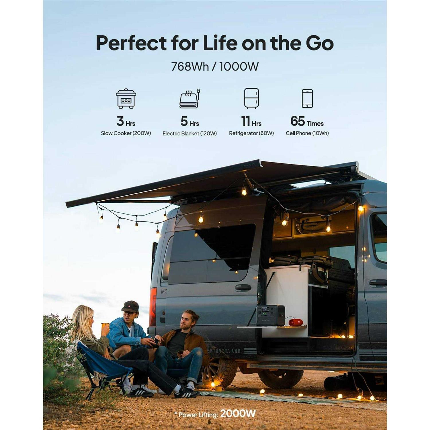 BLUETTI AC70 Portable Solar Generator 768Wh LiFePO4 Power Station - Image 4