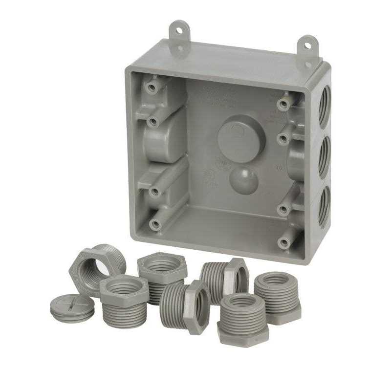 Taymac PDB77550GY Plastic Weatherproof Outlet Box - Image 3