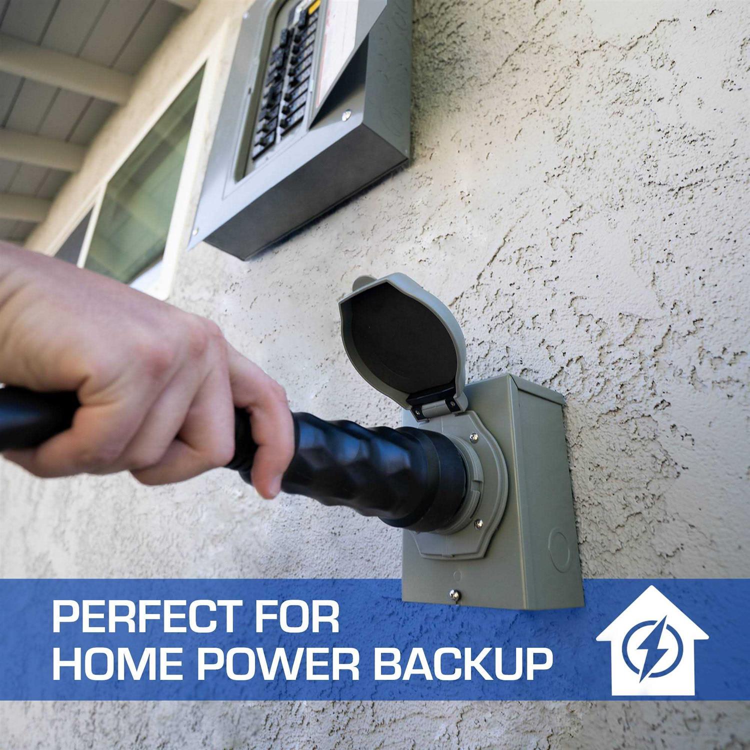 DuroMax 50-Amp 6-Gauge 14-50 CS6364 Heavy Duty Generator Cord for Home Power Backup - Image 5