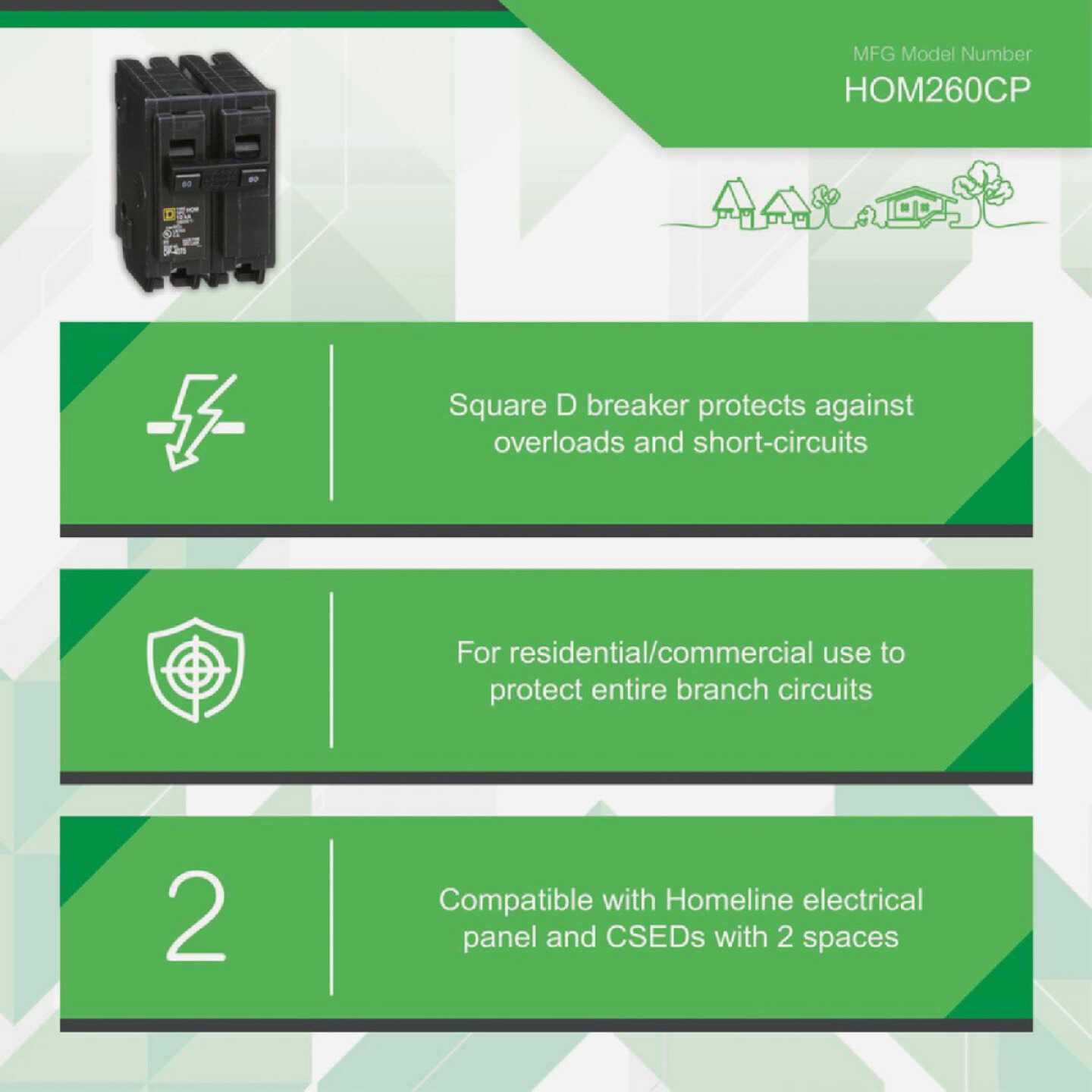 Square D Homeline Circuit Breaker 60 - Image 3