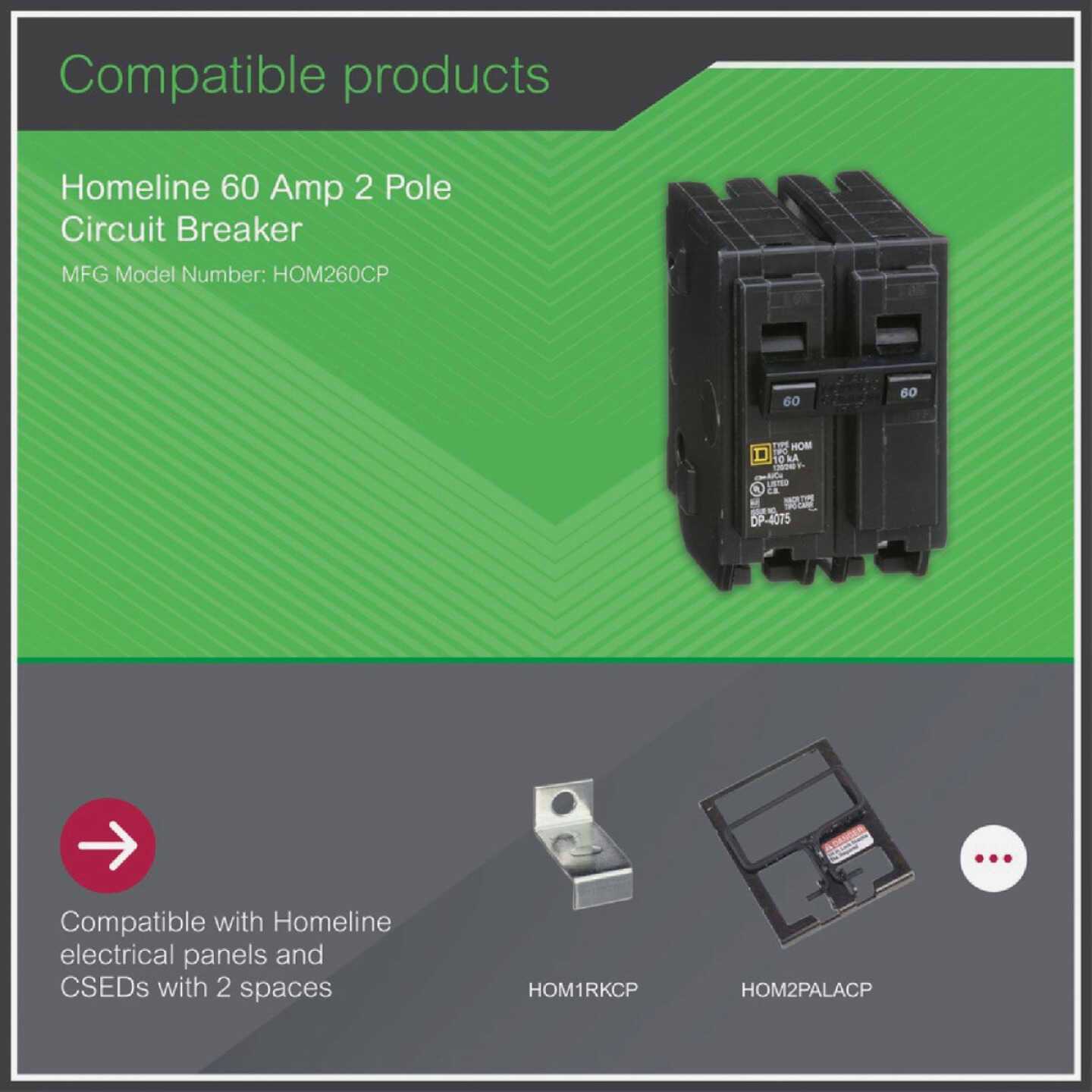 Square D Homeline Circuit Breaker 60 - Image 4