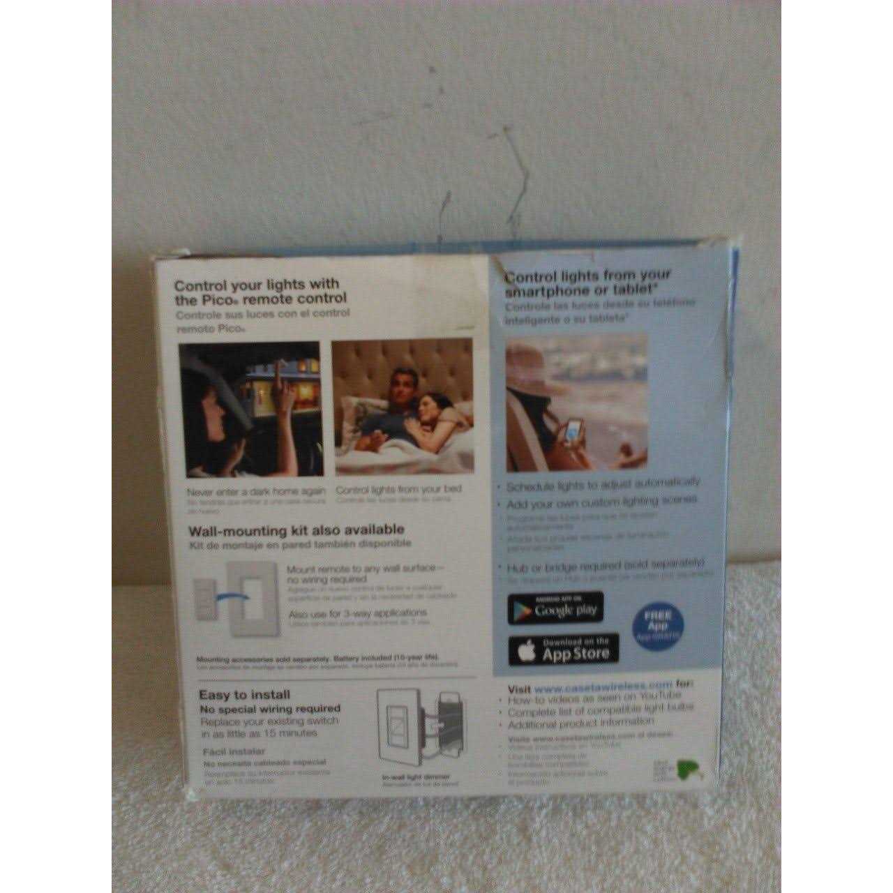 Lutron Caseta Wireless 600/150-Watt Multi-Location In-Wall Dimmer with Pico Remote Control Kit - Image 2