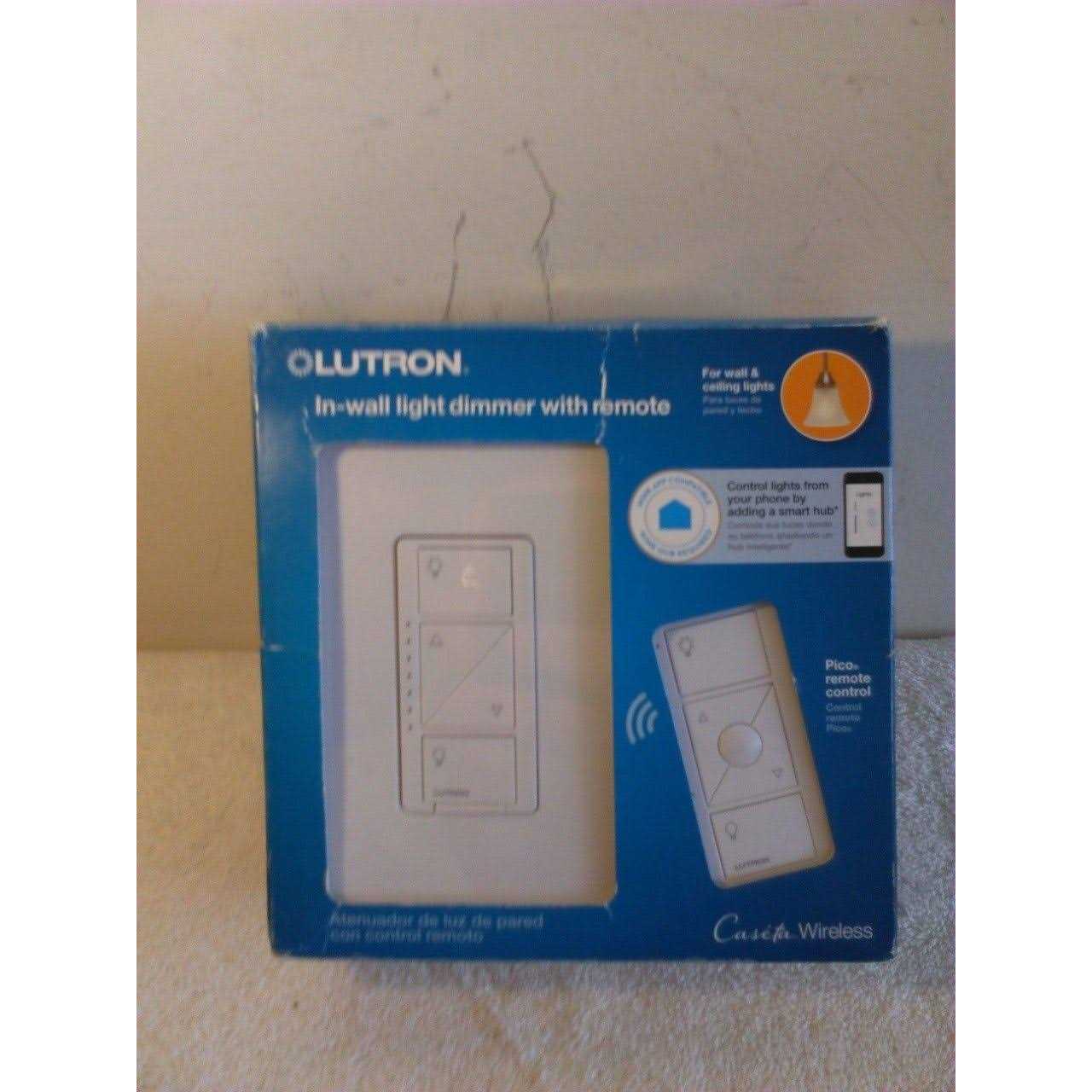 Lutron Caseta Wireless 600/150-Watt Multi-Location In-Wall Dimmer with Pico Remote Control Kit - Image 4
