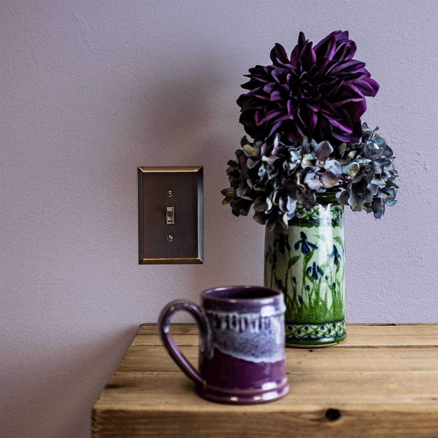 Amerelle Oversized Brushed Nickel Steel Rocker Wallplate 463R - Image 5