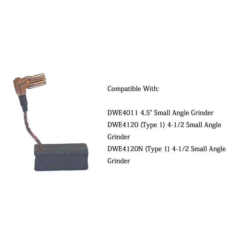 4 Pcs Carbon Motor Brush Compatible with DeWalt DWE4120 / DWE4011,DeWalt N097696 Grinder Motor Replacement Part - Image 3