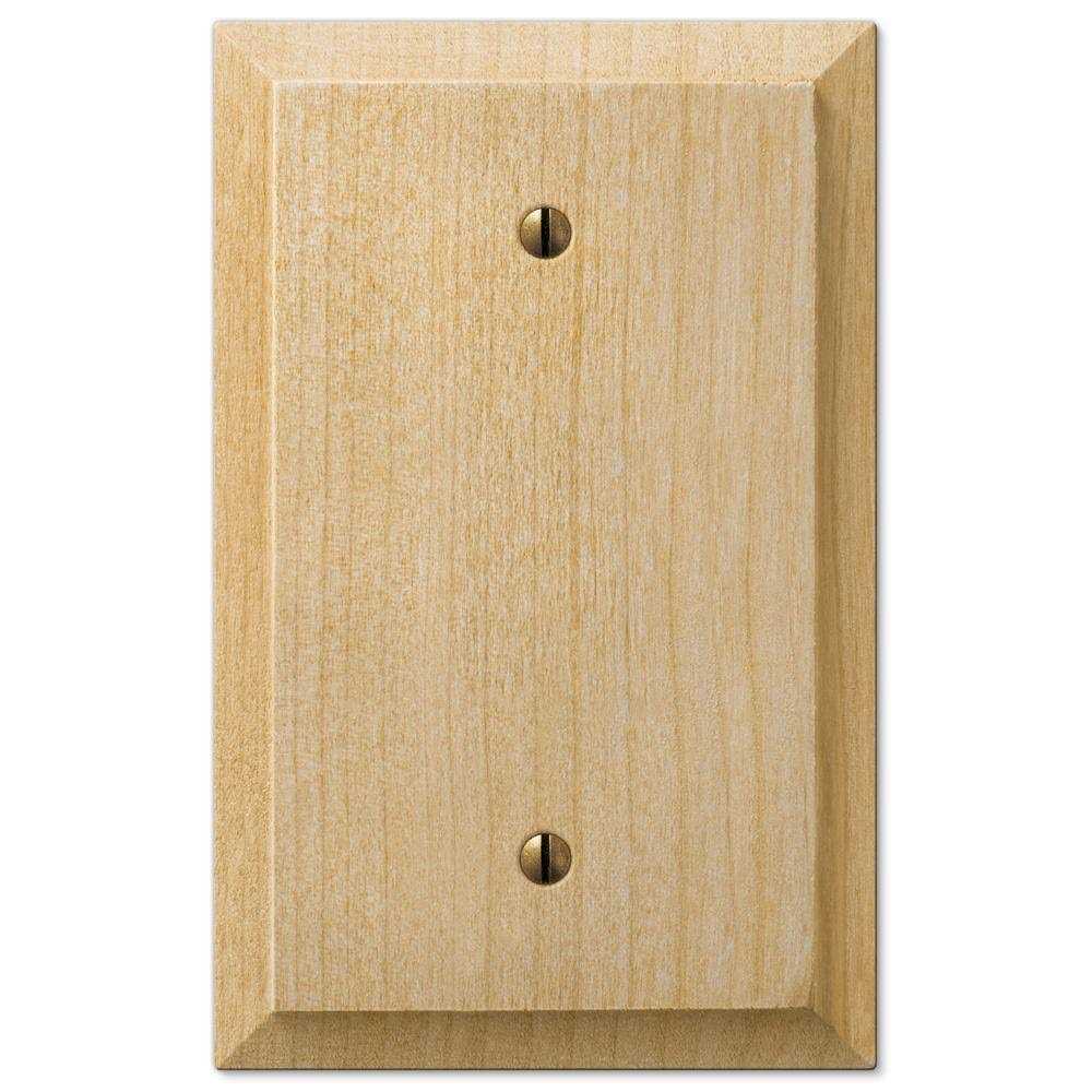 Amerelle Unfinished Baker Wood 1 Duplex Outlet - Image 3