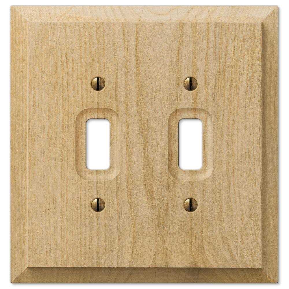 Amerelle Unfinished Baker Wood 1 Duplex Outlet - Image 5