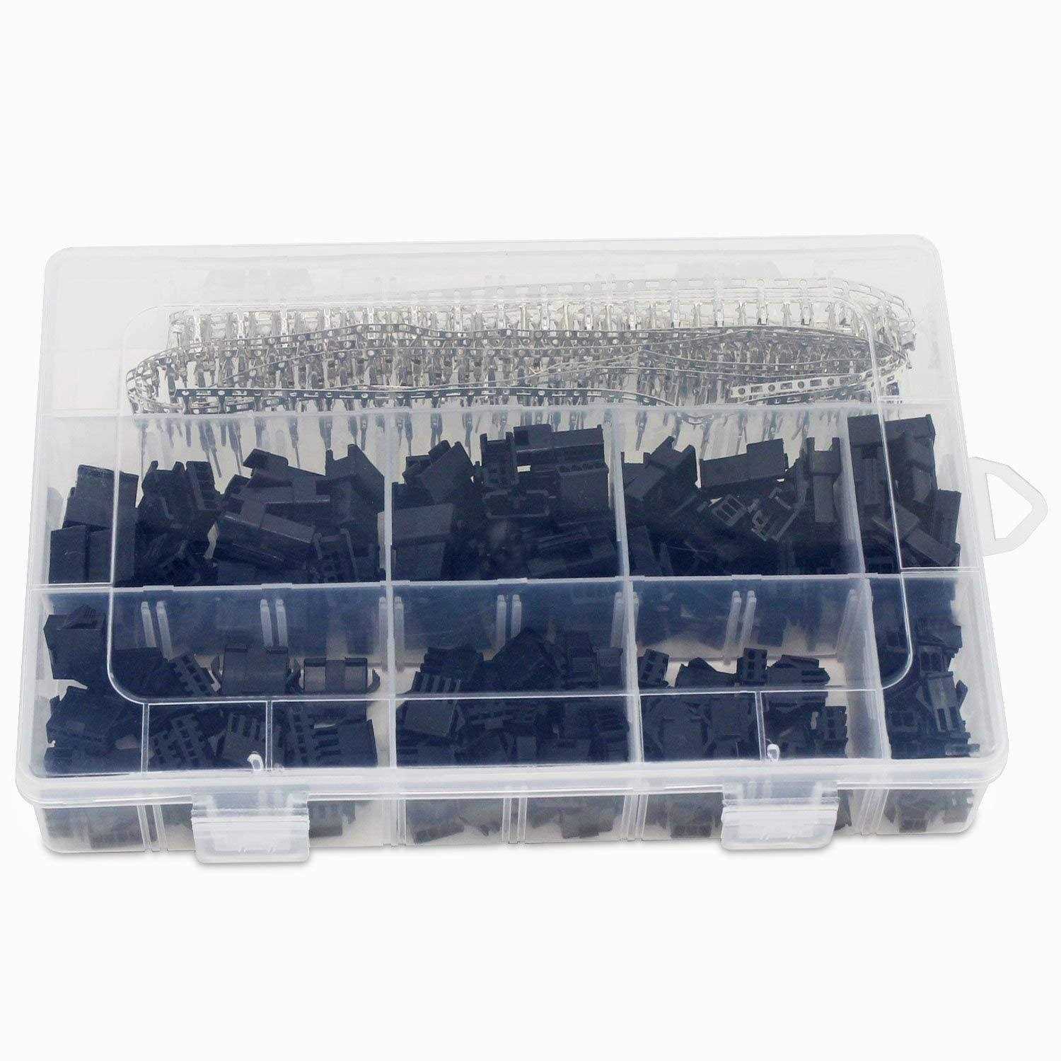 OCR 2.5mm Pitch JST SM Connector 2 3 4 5 Pin Male/ Female Housing Plug Connector Assortment Kit 560pcs - Image 4