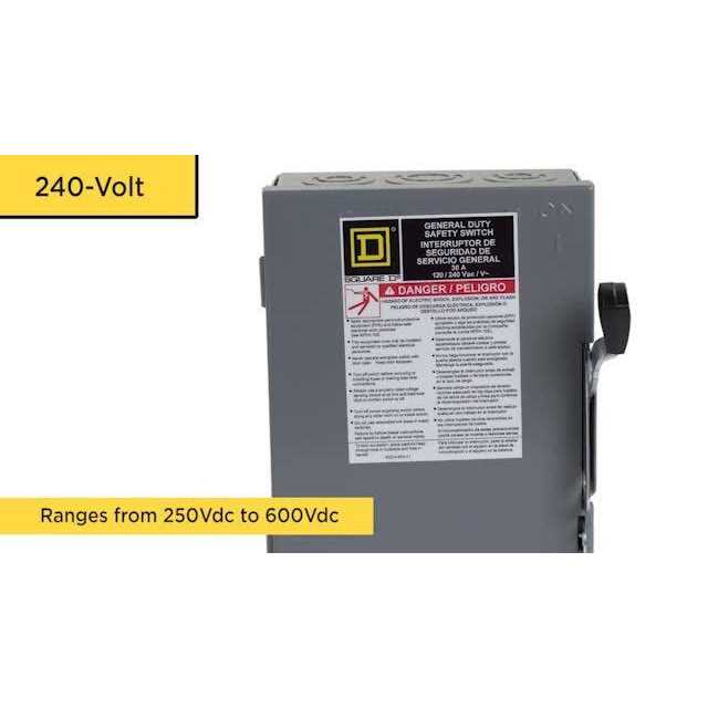 Square D Light Duty Safety Switch 30 Amp L211N - Image 5