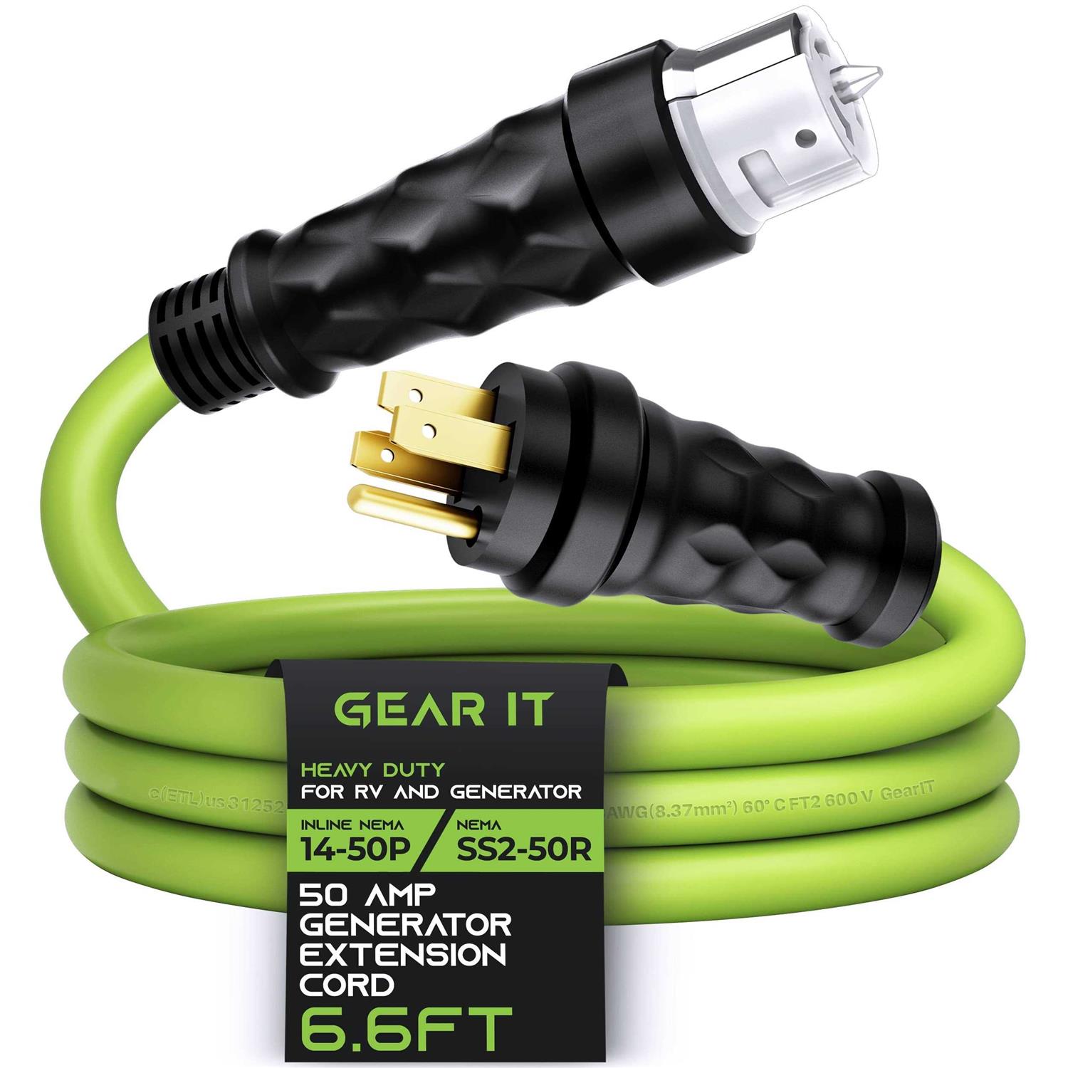 Gearit 50-Amp Generator Extension Cord Inline Nema 14-50P to - Image 5