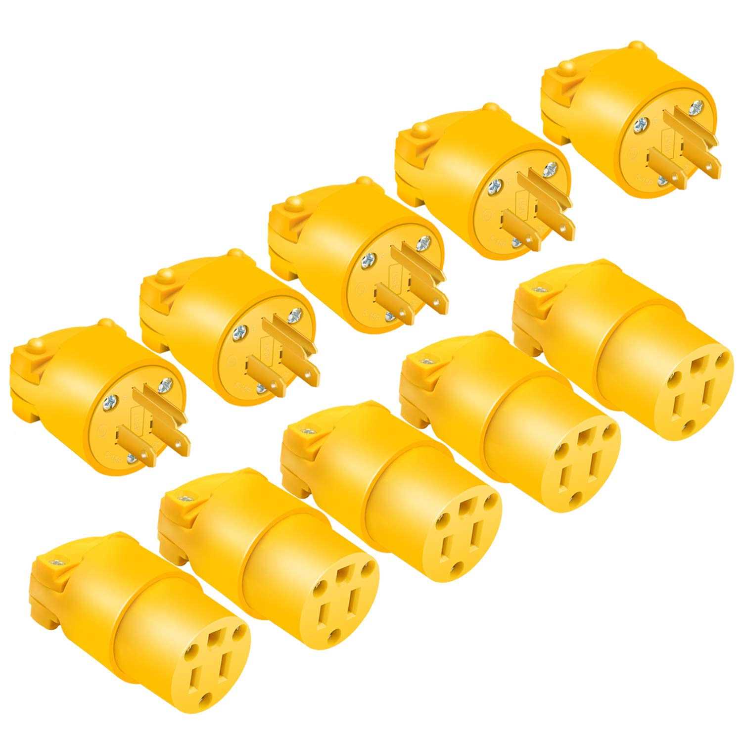 STARELO Electrical Replacement Plug & Connector Set Extension Cord Ends - Image 4