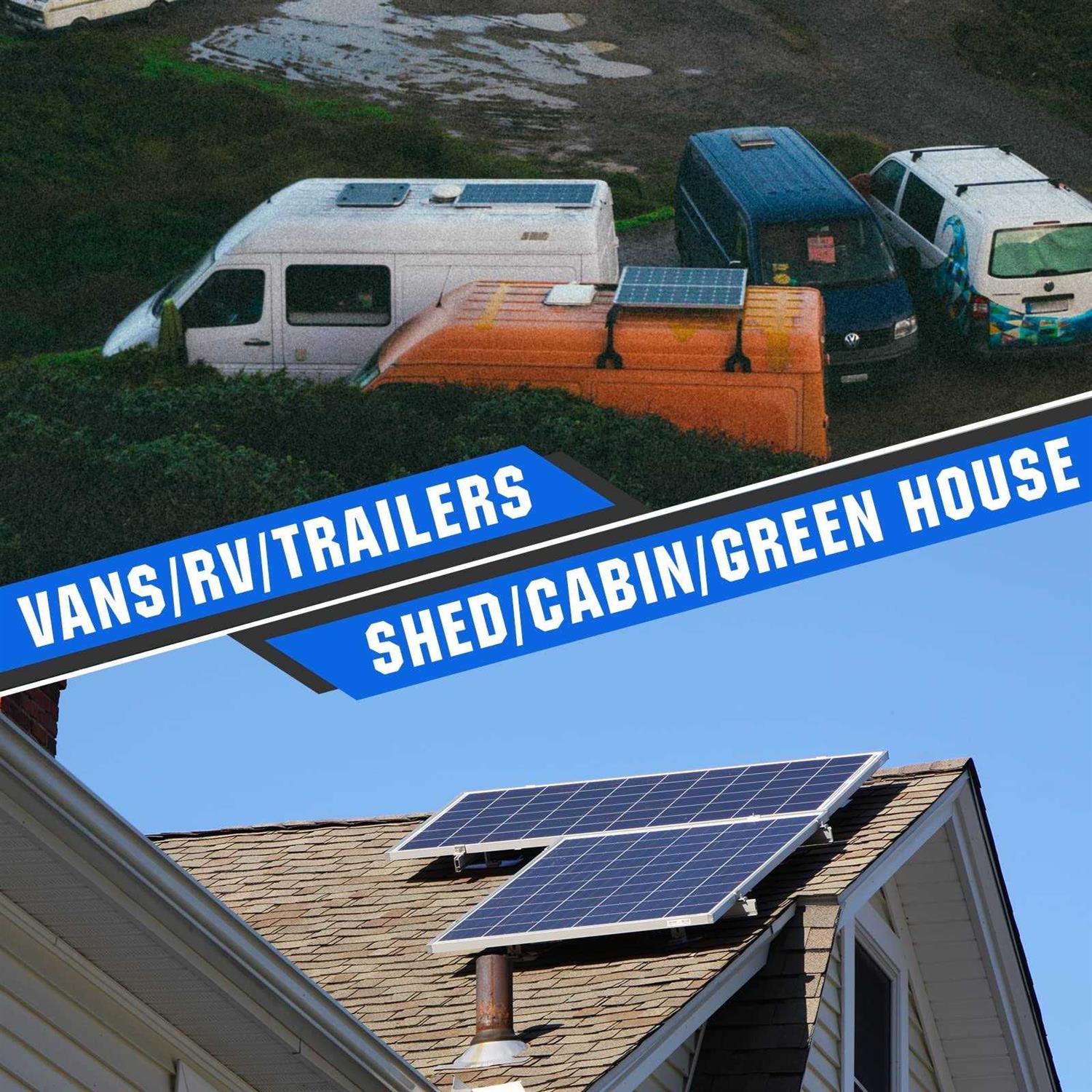 ECO-WORTHY 200 Watts 12 Volt/24 Volt Solar Panel Kit with High Efficiency Monocrystalline Solar Panel and 30A PWM Charge Controller for RV - Image 2